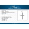 JewelryPalace Cross Sideway 925 Silver Cubic Zirconia Pendant Necklace for Women Yellow Gold Rose Gold Plated No Chain