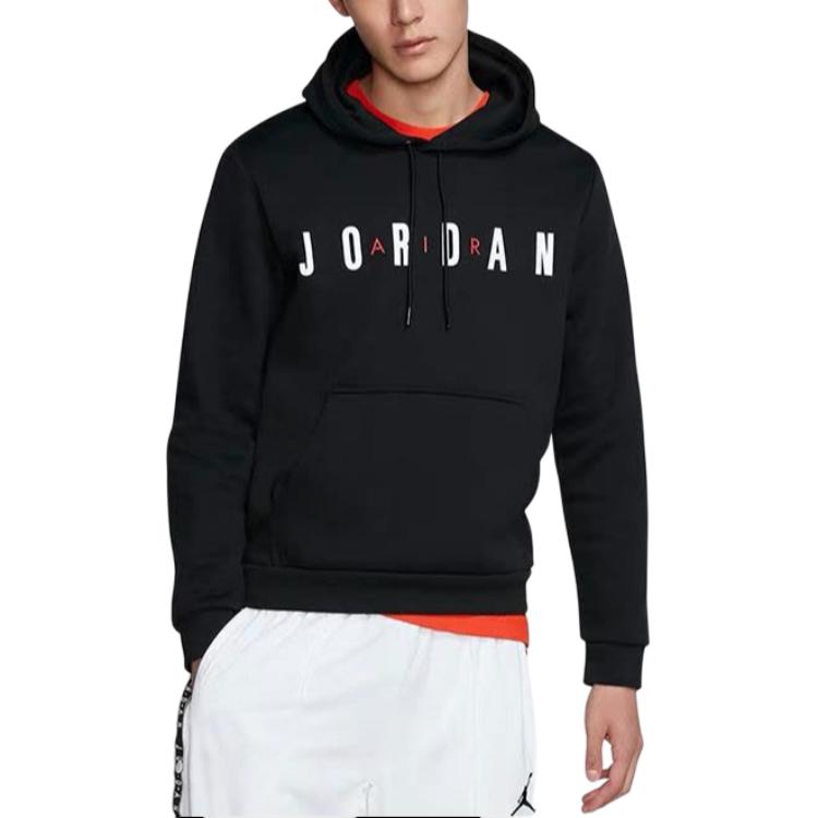 Jordan Air Flight Fleece Hoodie Men Hoodies Black CJ9666-010