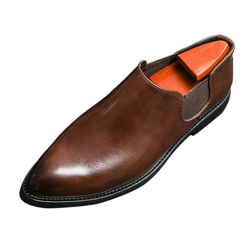 Slip On Man Original Loafers Wedding Party Dress Shoes Men British Style Business Shoes Leisure Walk Driving Footwear Moccasins