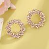 Modern Sunflower Earrings With Geometric Alloy Design For Women Party Wear