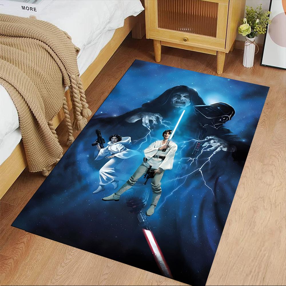 Star Wars Floor Rug Office Rug Suitable for Playrooms Game Room Hallway Foyer Anti-slip Rug Decorate Offices Perfect Birthday Christmas Gift Idea