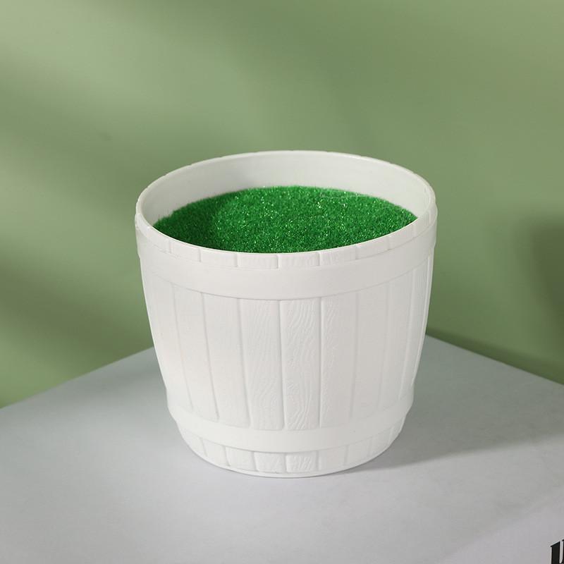 Simulation Ceramic Oval And Square Plastic Flower Pots For Small Foliage And Desktop Decor