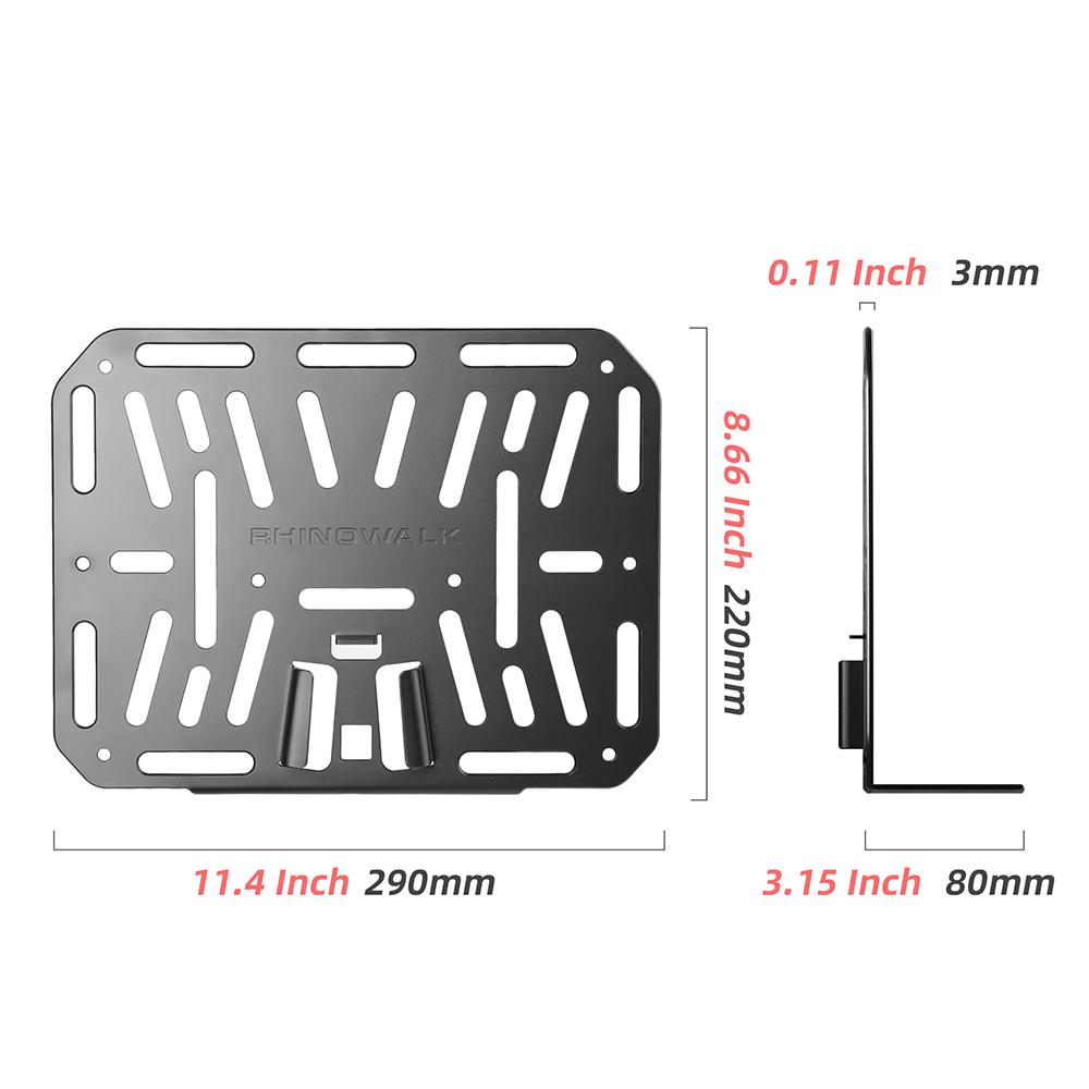 Bicicletă pliabilă DIY Raft frontal Adaptor bază geanta pentru biciclete Suport frontal integrat din aliaj de aluminiu pentru