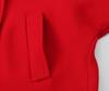 European & American Style Red Mid-Length Loose Coat - Women's Autumn Outerwear
