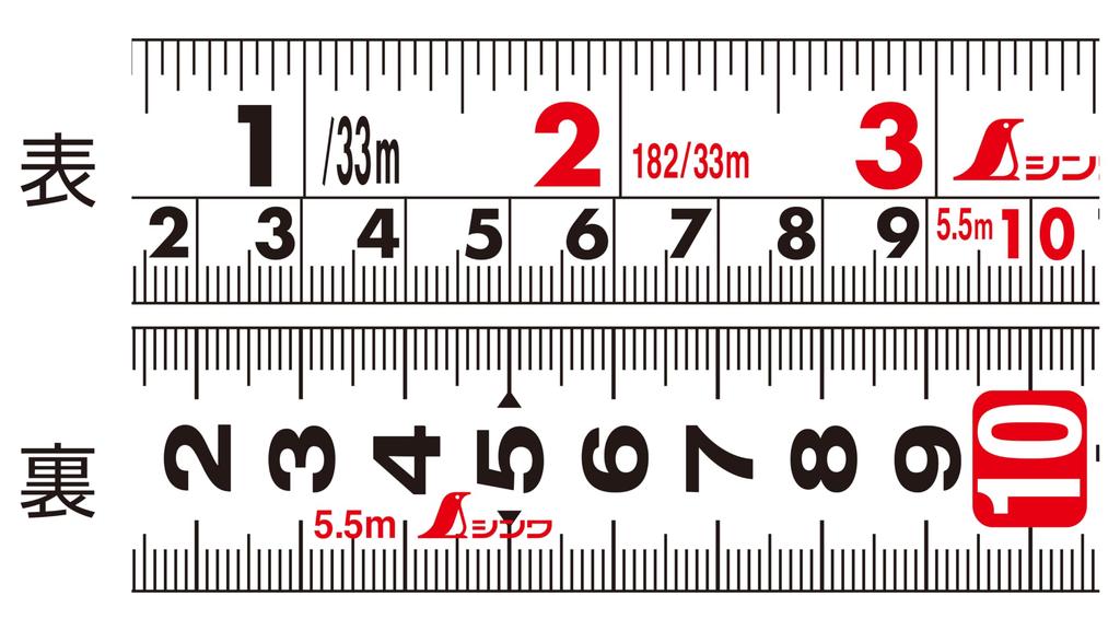Shinwa Sokutei Convex Tough Gear SD 25mm Shaku Equivalent Scale 80875 5.5m