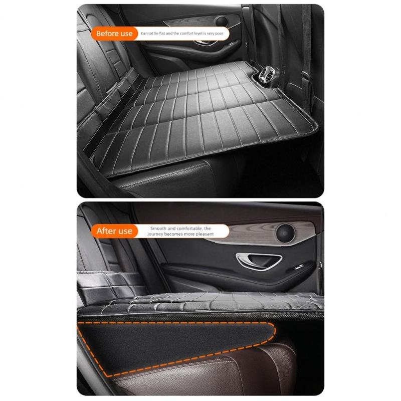 Fatigue Relief Leveling Pad Flattening The Car Rear Seats Car Seat Cushion With Removable Cover Fit Automotive Interior