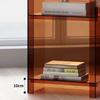 Rainbow Light Luxury Small Bookshelf Balcony Narrow Cabinet Floor Standing Shelf Handbook Against Wall Storage Cabinet Shadow