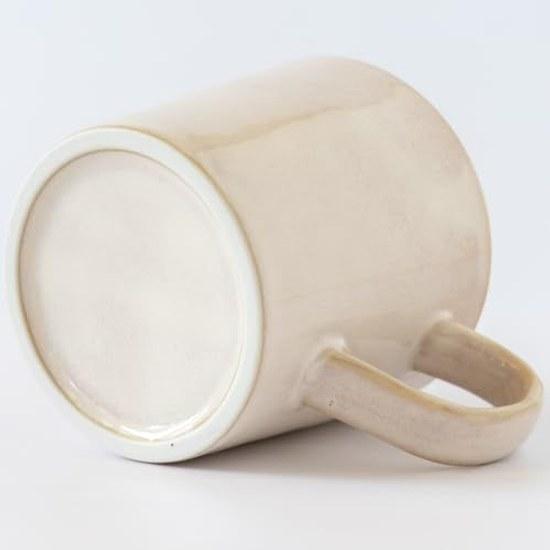 Aito Seisakusho Natural Color Mug Large 320ml Vanilla White Mino Ware Dishwasher Microwave Safe Made Japan 517326