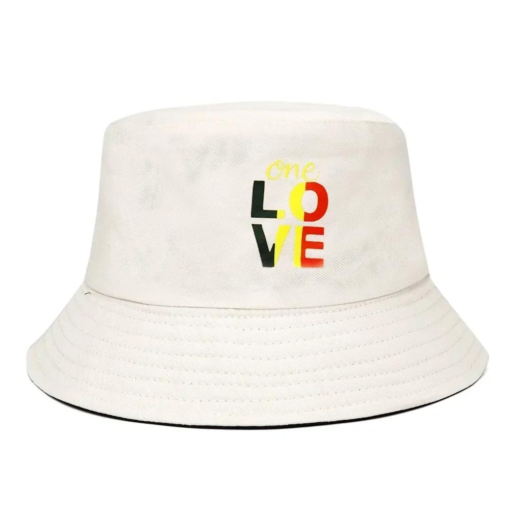 Unisex Bucket Hat Spring Summer ONE LOVE Letter Bucket Hat For Men Women Sunscreen Basin Hat Fashion Fisherman Hat Wild Panama