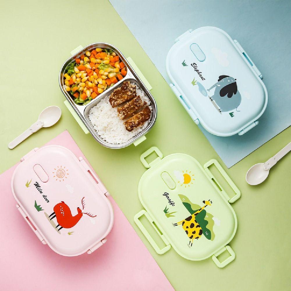 Compartment Thermal Insulation Lunch Box Microwavable Food Storage Container  for School/Office