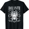 New Limited Dark Demon Occult Hail Lilith And Full Moon T Shirt