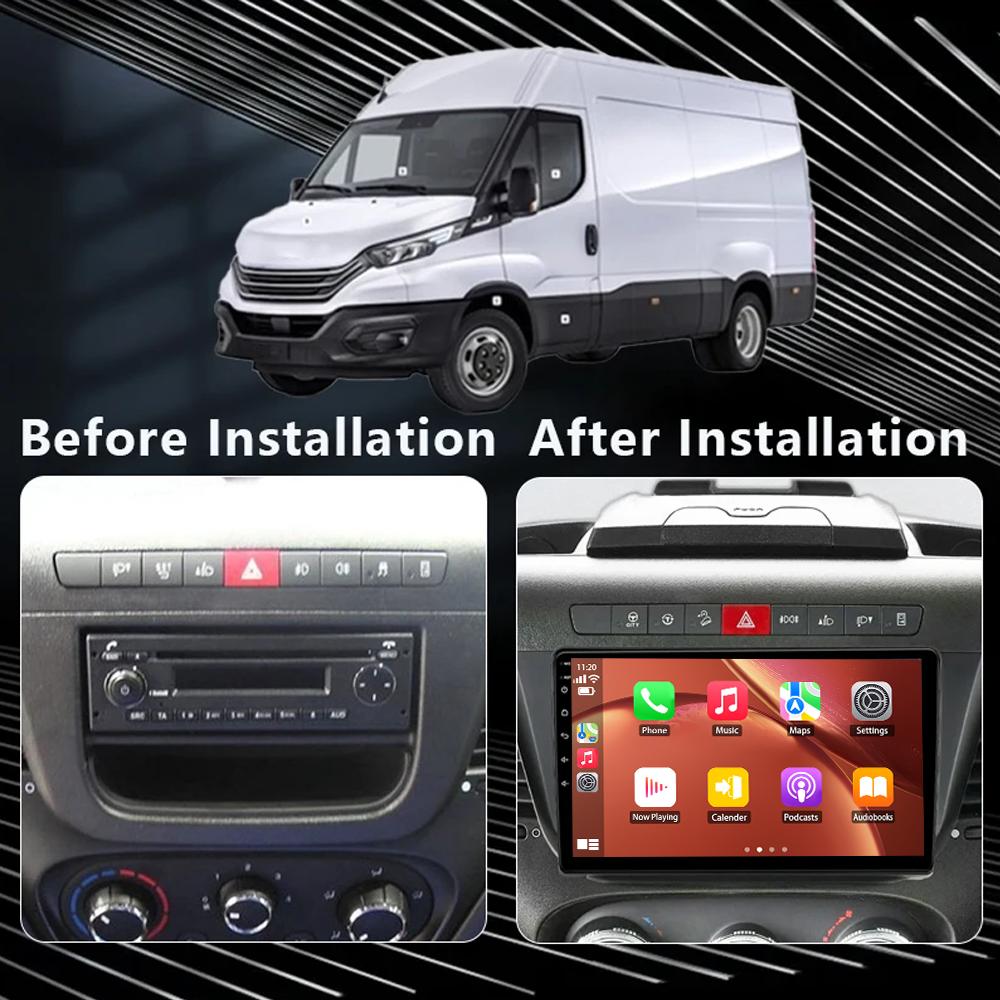 Android 2K Car Radio For Lveco Daily 2013 2014-2022 Video Multimedia Bluetooth Player Navigation 4G GPS Carplay Stereo