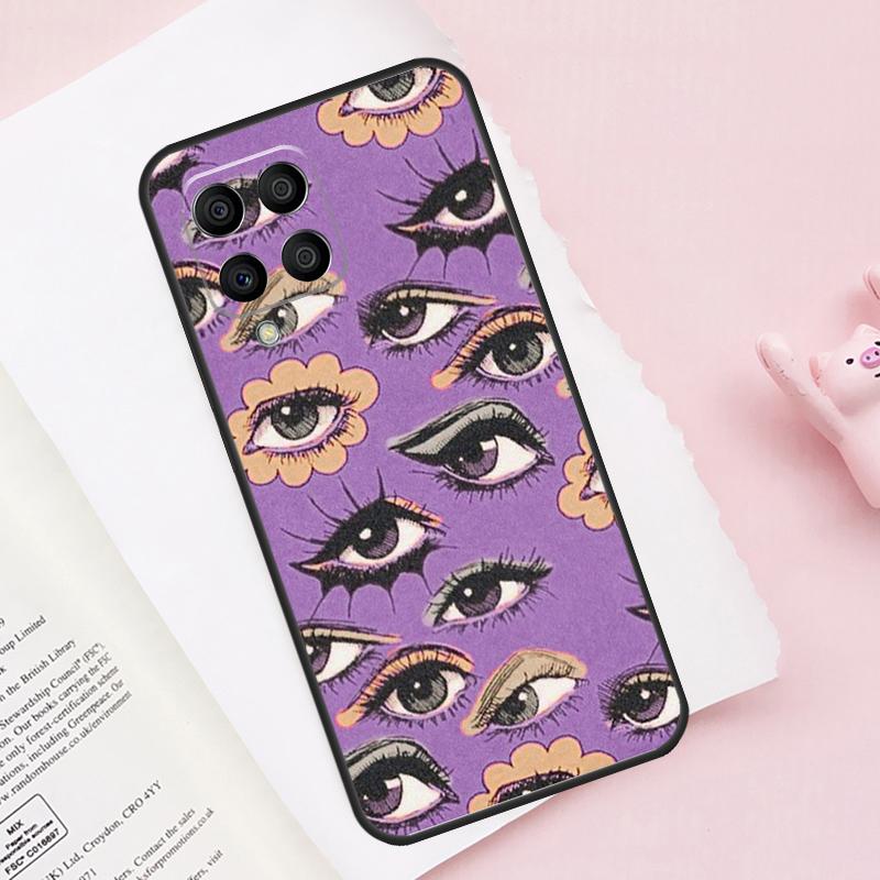 Eye Illustration Case For Samsung Galaxy M15 M35 M55 M51 M31 M21 M11 M16 M36 M56 M53 M12 M32 M52 M14 M34 M54
