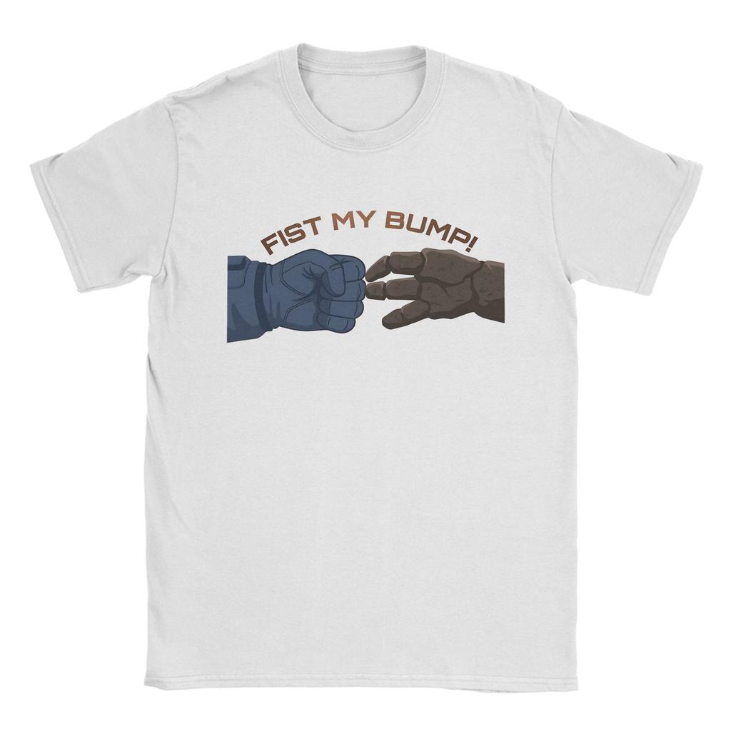 Funny Project Hail Mary Rocky Ryland Fist Bump TShirts Unisex Crew Neck 100 Cotton T Shirts Short Sleeve Tee Shirt Gift