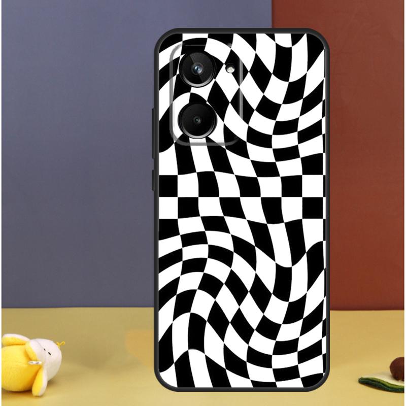 Crazy Checkered For Realme GT7 Pro GT6 C61 C67 C63 C71 C55 C51 C65 C53 C75 10 11 12 13 14 15 Pro Plus Case