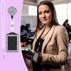 Retractable Lanyard Shiny Finish Badge Reel Bling ID Holder Keychain  Hospital Setting