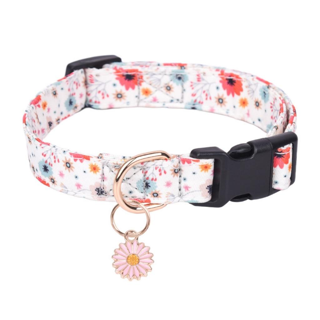 Cute Cotton Dog Collar For Small Medium Large Dogs Special Soft Adjustable Strawberry Puppy Collars For Girl Female Dogs Pet Collar