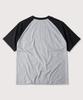 POLYGRAM Oversized Raglan Short Sleeve T-Shirt - Black/Gray