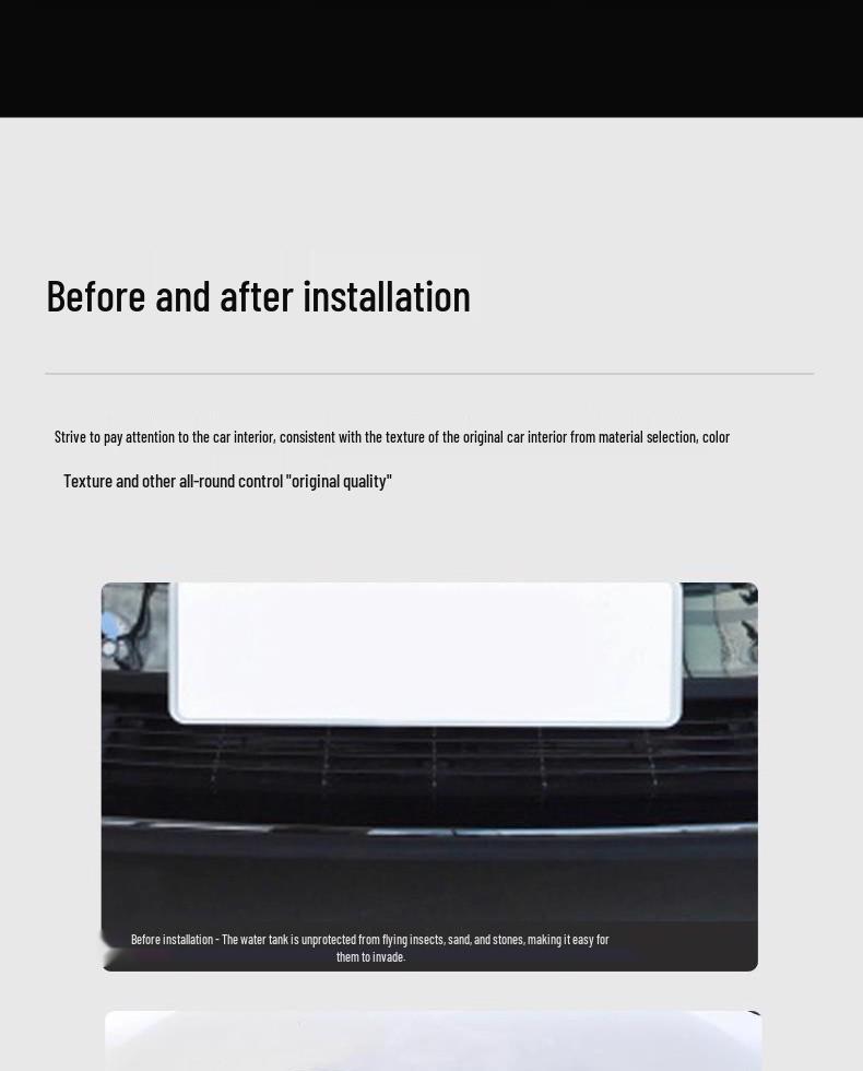 Rete anti-insetti a sgancio rapido compatibile per Tesla Model 3 e Model Y
