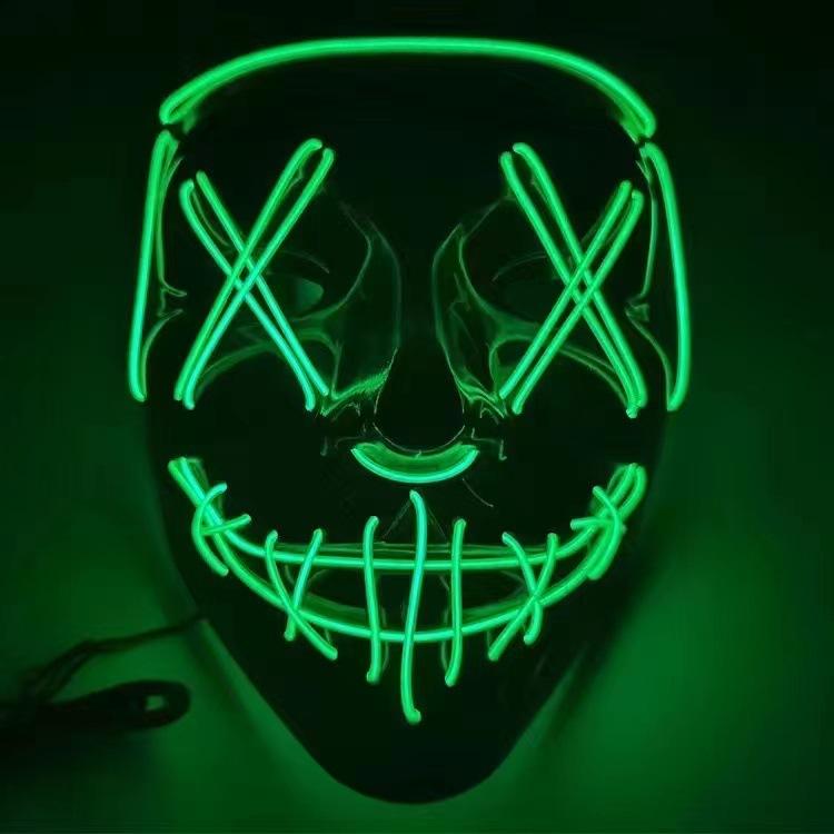 Multi Style Glowing LED Purge Mask Professional Wireless Luminous Party Mask Flashing Decorative Headgear Masker For Halloween