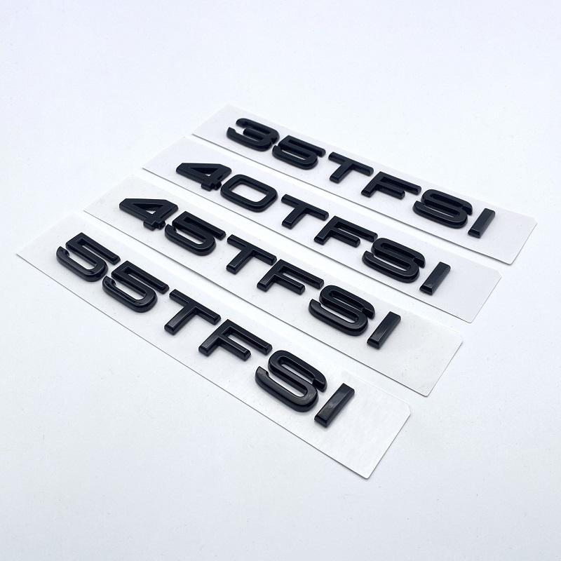 ABS Letters Numbers Emblem For Audi A6 35TFSI 40TFSI 45TFSI 2.0T 2.4 2.8 4.2 Allroad Car Front Trunk Side Logo Sticker