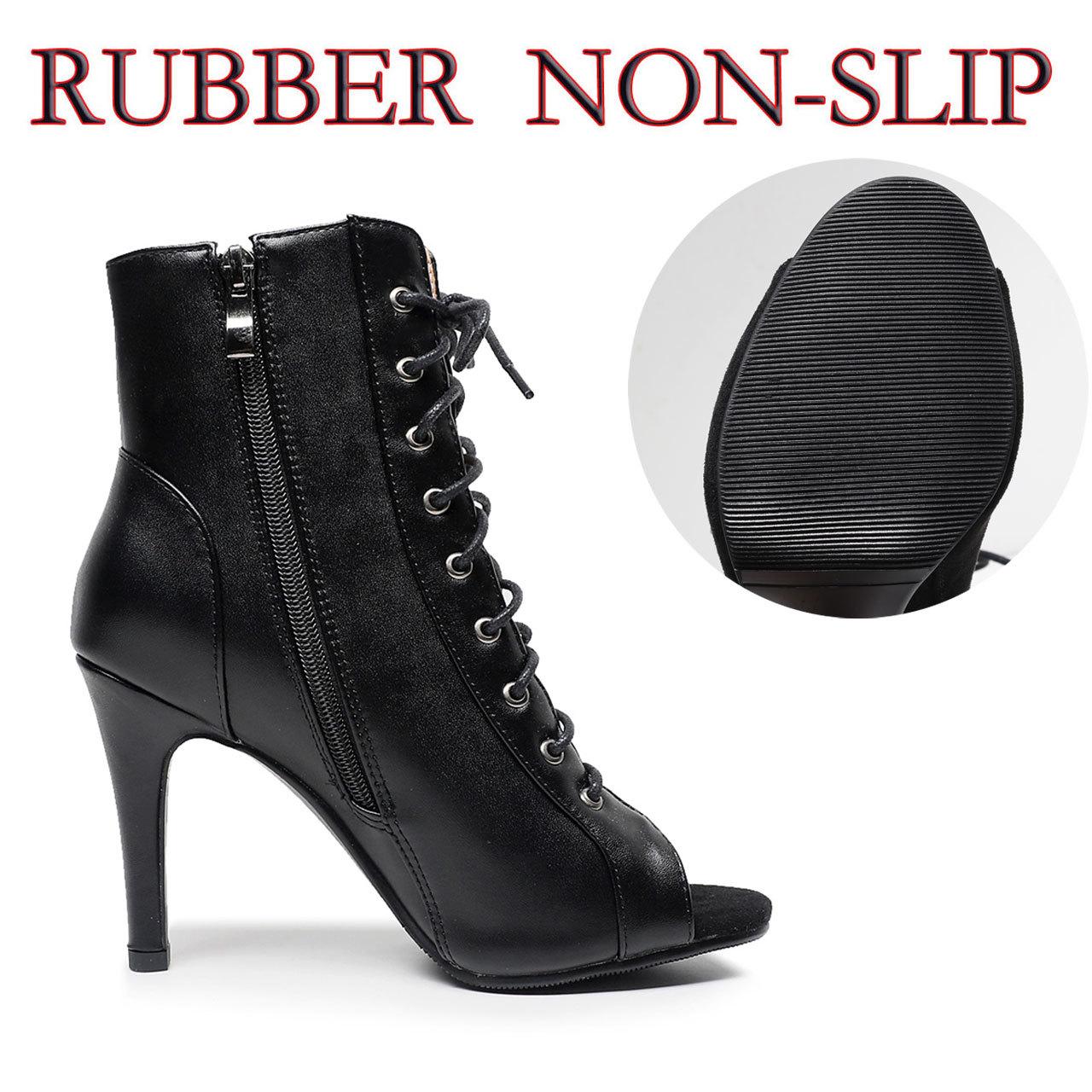 

2024 новейшие высокие туфли для латинских танцев, женские уличные танцевальные ботинки для сальсы и танго, с открытым носком и ремешком, сетчатая обувь для бальных танцев, туфли на высоком каблуке 34