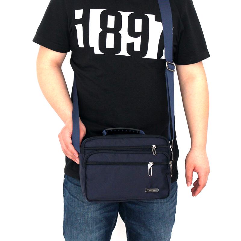 Men's Waterproof Oxford Canvas Crossbody Small Backpack - Korean Style