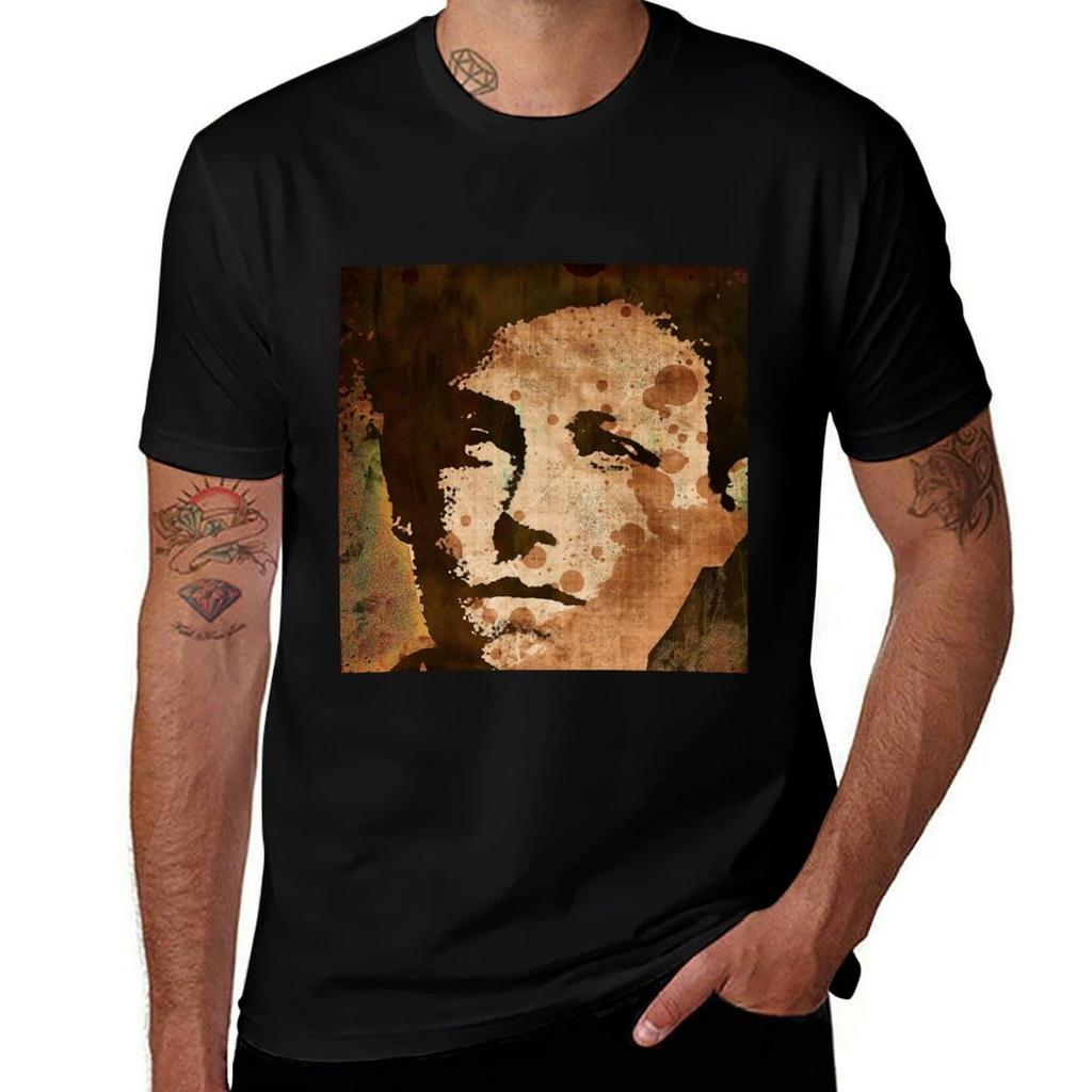 Arthur Rimbaud Poster Tshirt Casual Street Style Short Sleeve Tee