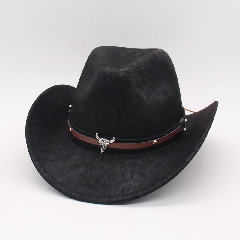 

Boys And Girls Vacation Ethnic Style Knight Cowboy British Hat Elegant Summer Shade Travel Hat French Jazz Top Hat One size fits all denim
