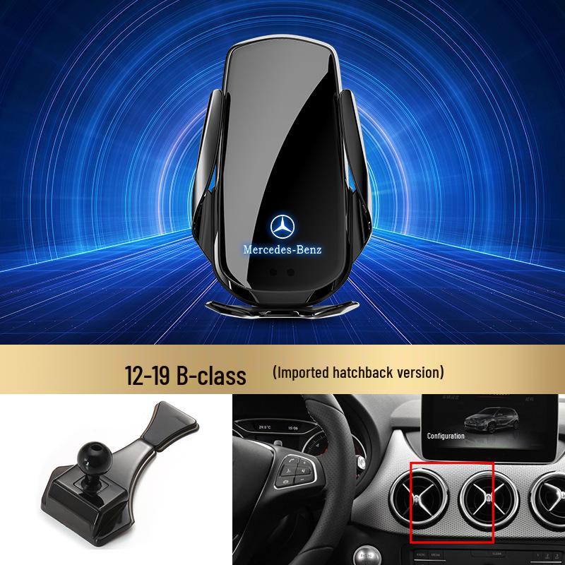 Bezdrátový držák telefonu s rychlým nabíjením Mercedes-Benz pro třídu C/třídu R/třídu S/třídu E/GLK/třídu B