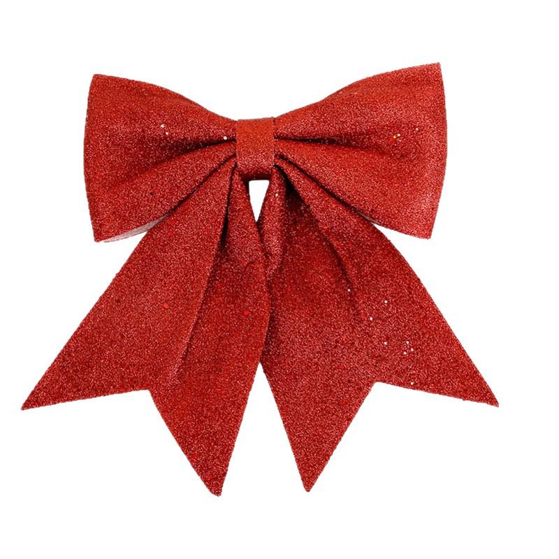 Zlaté třpytivé vánoční mašle ozdoby - Lesklé ozdoby na stromeček & Drobné doplňky