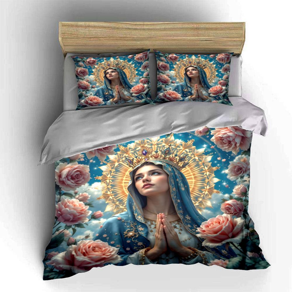 Elegant Religious Outfit For Ceremonies  Kid'S And Adults' Bedroom Decor, Exquisite Three-Piece Bedding Set Gift