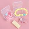 48/6PCS Mini Storage Box Transparent Plastic Jewelry Storage Box Container Portable Earring Ring Earplugs Packaging Storage Case