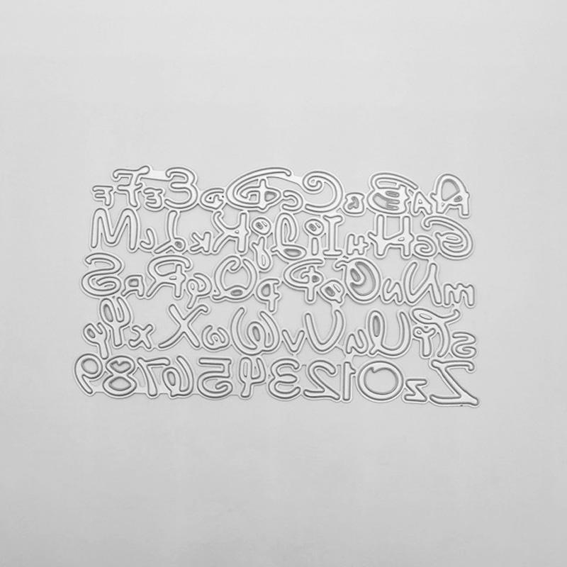 

Комбинация прописных и строчных букв и цифр для резки металла, штампы для ремесленного тиснения, штампы для скрапбукинга для изготовления карточек, декора серебряный