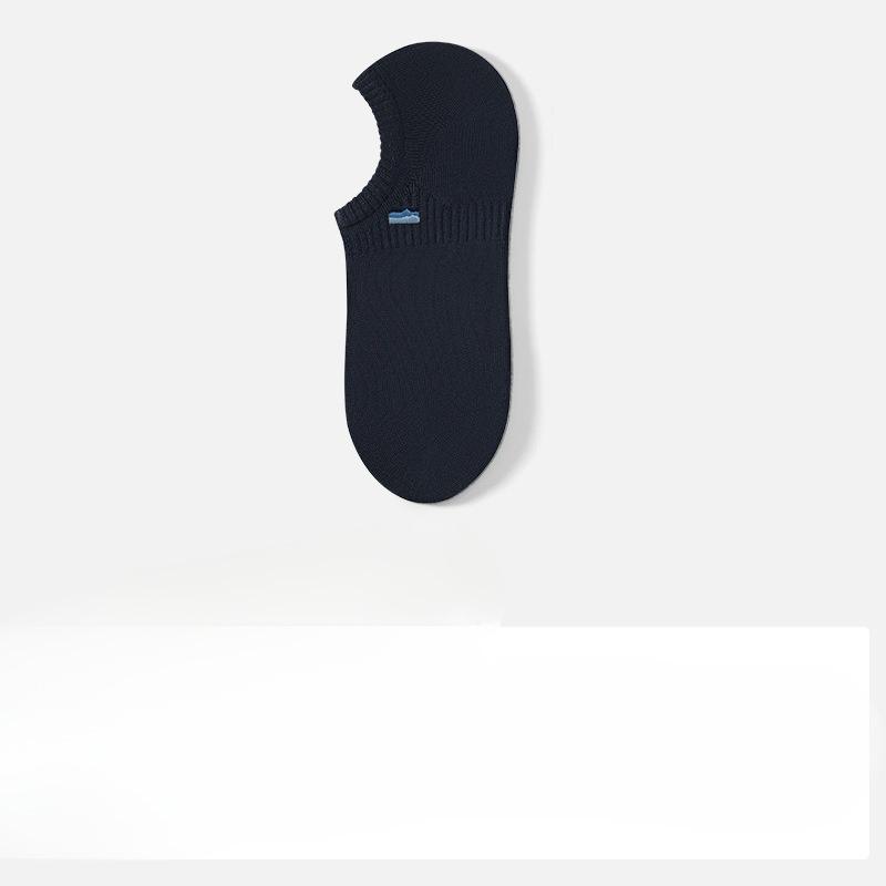 Cotton Socks: Men's Pure Cotton Boat Socks, Suitable for Spring and Summer, Odor-resistant, Anti-slip, No Heel Separation, All-cotton Invisible Socks.