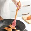 Wooden Handle Silicone Pastry Brushes Spatula Heat-Resistant Non-Stick Cake Oil Brush for Baking Bbq Kitchen Cooking Utensils