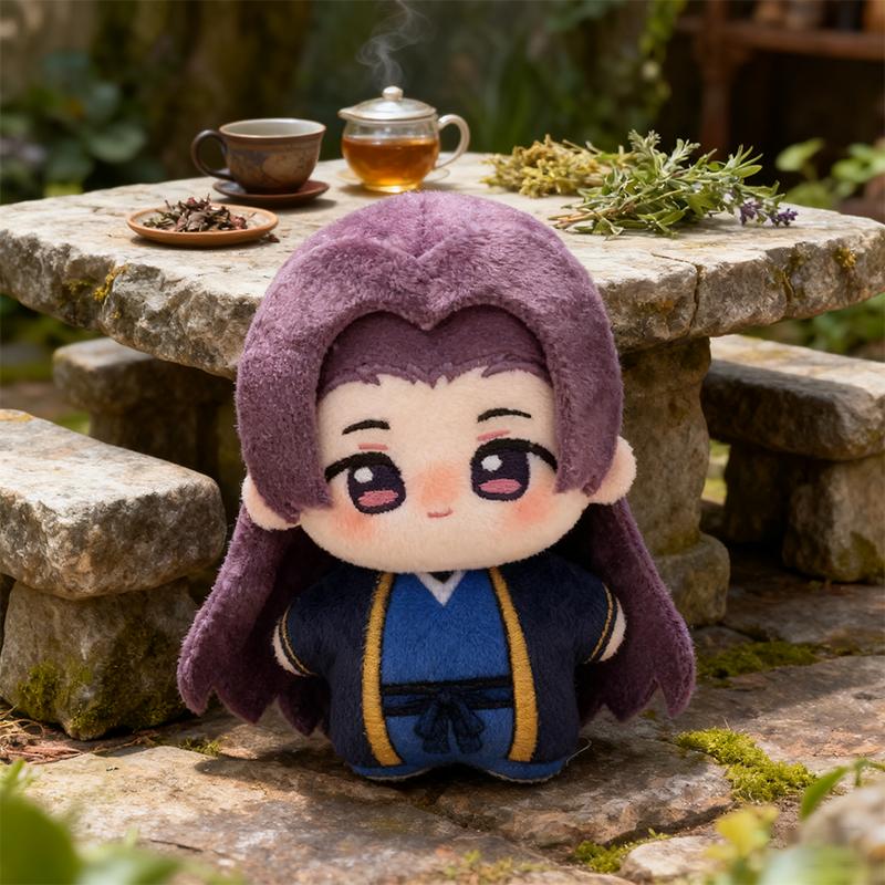 10CM Cartoon Anime Maomao Die Apotheker-Tagebücher Plüschtier Weiche Baumwoll-Schlüsselanhänger Rucksackanhänger Jinshi Figur Cosplay Kindergeschenke
