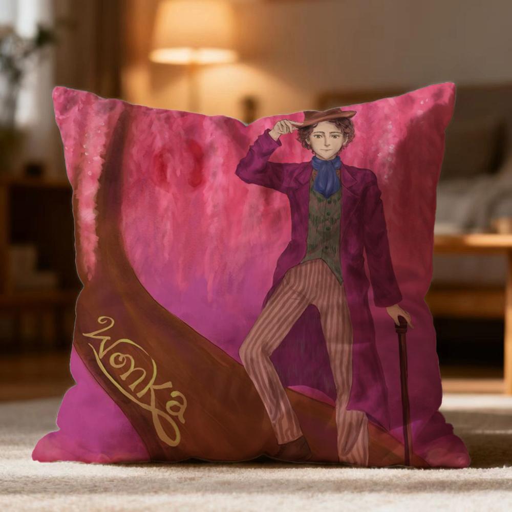 Hot WWonkaed Cushion Cover Soft Washable Pillow Case Multi-Scene for Couch Bed Travel Office Use