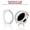 Bling PC Průhledné pouzdro pro Huawei Watch GT 5 4 41mm /5 Pro 42mm Kryt Kůže Samrt Pásek Diamantový Křišťálový Nárazník Ochranný GT5 GT4