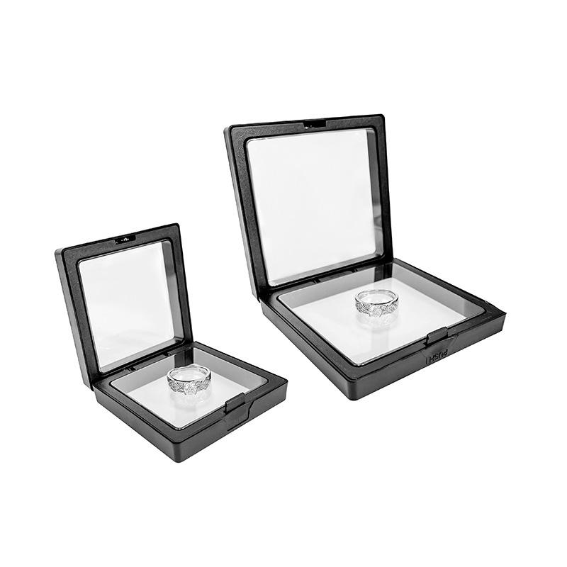 Transparent Anti-Oxidation Pe Film Jewelry Box Suspension Box Sealed Dust-Proof Packaging Box Bracelet Jewelry Display Box