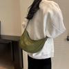 Small Bag Women's Simple All-Match Satchel Shoulder Bag Crossbody Dumpling Bag for Travel