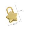 2Pcs Star Shaped Padlock Alloy Small Lock Easy Open Keys Travel Luggage Diary Book Piggy Bank Lock Security Lockers
