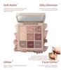 [Heart Percent] Dotted Mood Kids Palette 01. Rose Facet / Heart Percent