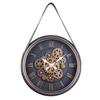 Rotating Circular Gear Art Wall Clock New Retro High-end Clock Antique Style Living Room Decoration Wall Clock