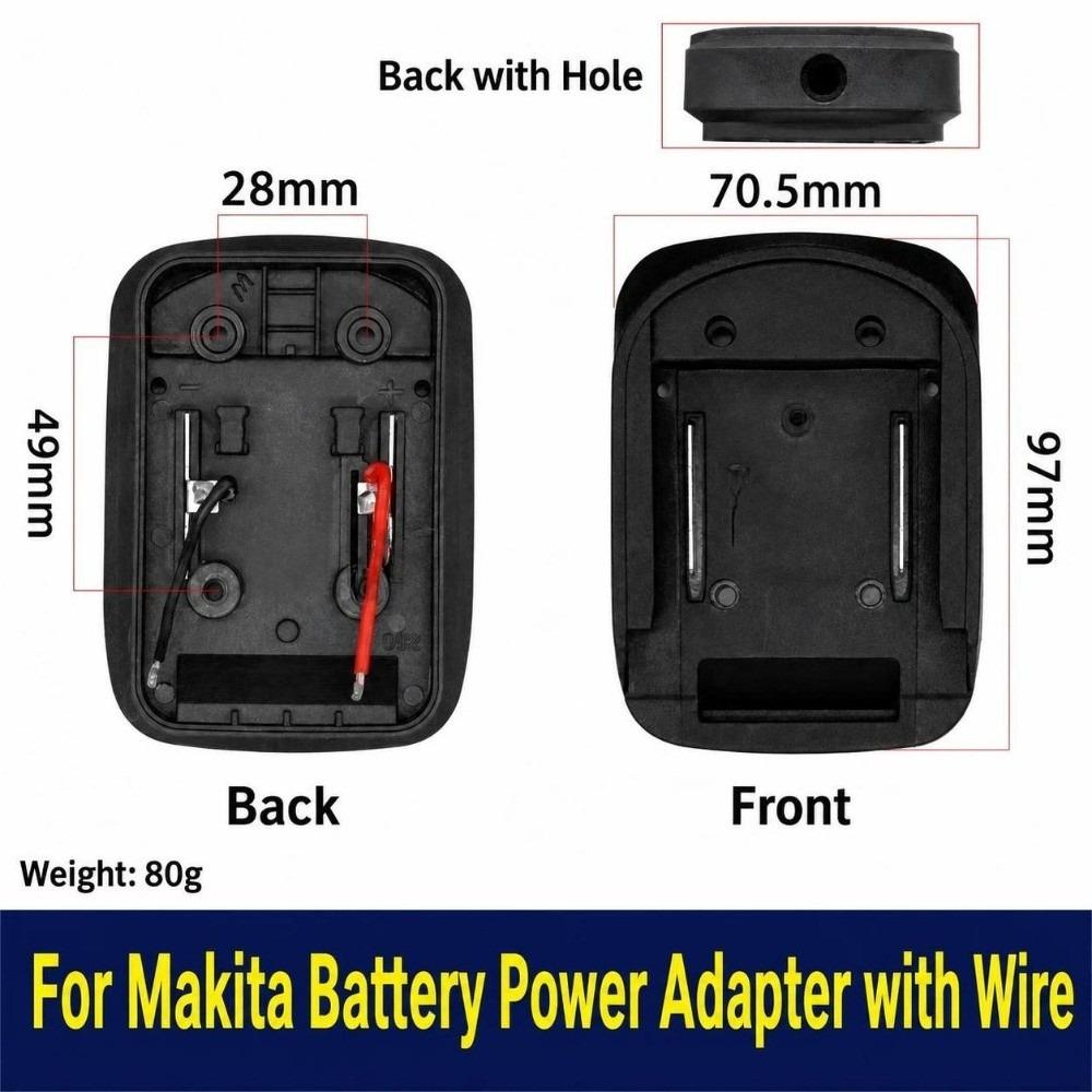 With Wire Battery Adapter Plastic Housing Power Output Base for Makita Battery DIY Project