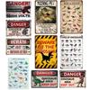 1pc, Dinosaur Sign Danger Dinosaur Area Keep Out Vintage Metal Sign Bedroom Decor for Boys Kids Room Decoration 8x12 Inch