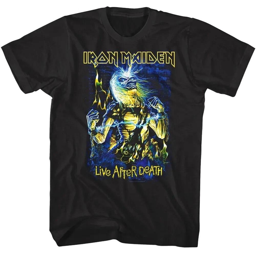Iron Maiden Shirt The Trooper Eddie Graphic Heavy Metal Band Tee Black Unisex T-Shirt M