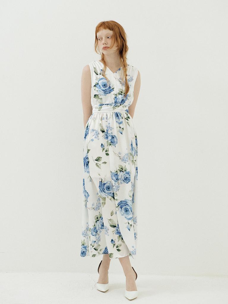 VIA LACTEA Floral Maxi Dress