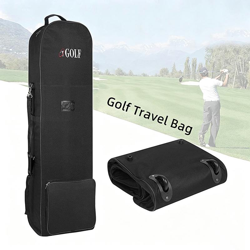 1Pcs Practical Durable 600D Golf Club Bags Storage Pouch Soft Golf Travel Bags With Wheels Large Capacity Aviation Bag