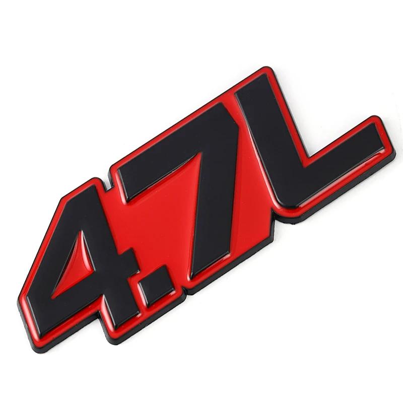 1Pc 3D Metal 4.0L 4.6L 4.7L 5.0L 5.7L 6.0L 6.2L 6.4L 7.0L Car Sticker Rear Trunk Emblem Badge Decals